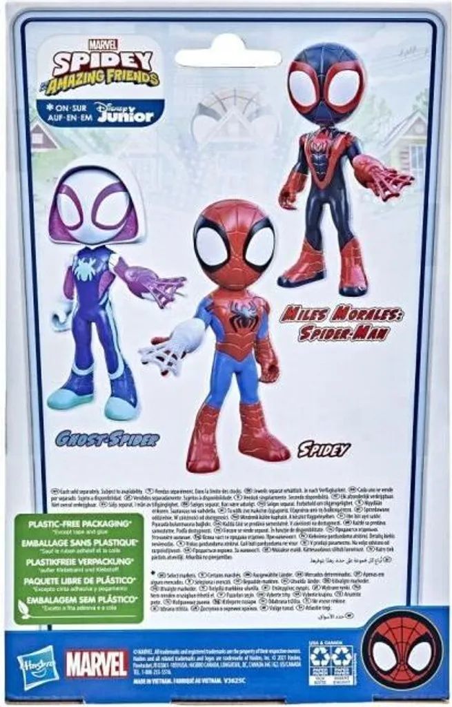 Hasbro Spielwaren Spidey And His Amazing Friends Supergroße Miles Morales: Spider-Man Figur Actionfiguren Actionfiguren – Bild 5