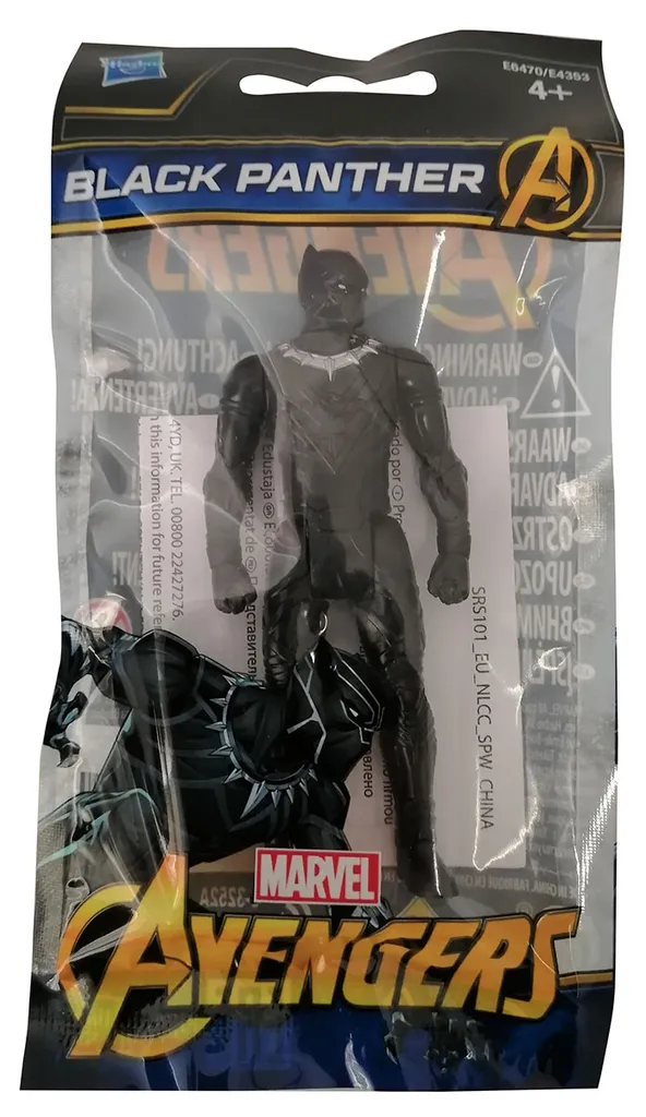 Hasbro Marvel Avengers E6470 Black Panther Bewegliche Mini Actionfigur, Sammelfigur, Schwarz,10 Cm Für Kinder