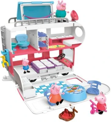 Hasbro Peppa Pig Peppa’s Adventures Wohnmobil Von Familie Wutz Vorschulspielzeug, Umbaubares Fahrzeug, Spielt Geräusche Und Musik, Ab 3 Jahren Geeignet