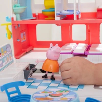 Hasbro Peppa Pig Peppa’s Adventures Wohnmobil Von Familie Wutz Vorschulspielzeug, Umbaubares Fahrzeug, Spielt Geräusche Und Musik, Ab 3 Jahren Geeignet – Bild 3