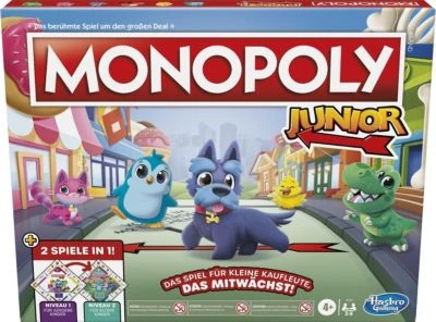 Hasbro Gaming Monopoly Junior – 2-in-1-Spiel – Bild 2
