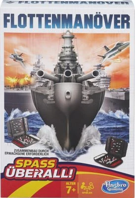 Hasbro Gaming Flottenmanöver Kompakt, Portables Spiel Für 2 Spieler, Lustiges Reisespiel Ab 7 Jahren