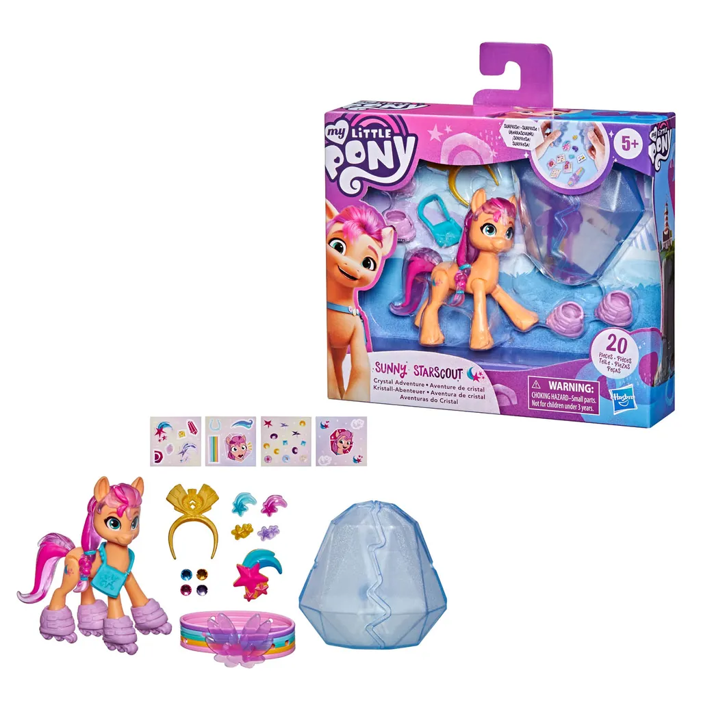 Hasbro Spielwaren My Little Pony: A New Generation Kristall-Abenteuer Sunny Starscout Sammelfiguren Sammelfiguren Bapo243006 – Bild 2