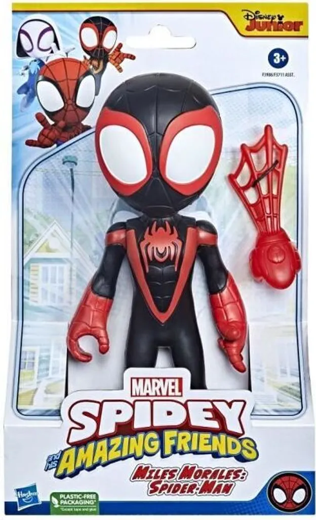 Hasbro Spielwaren Spidey And His Amazing Friends Supergroße Miles Morales: Spider-Man Figur Actionfiguren Actionfiguren – Bild 4
