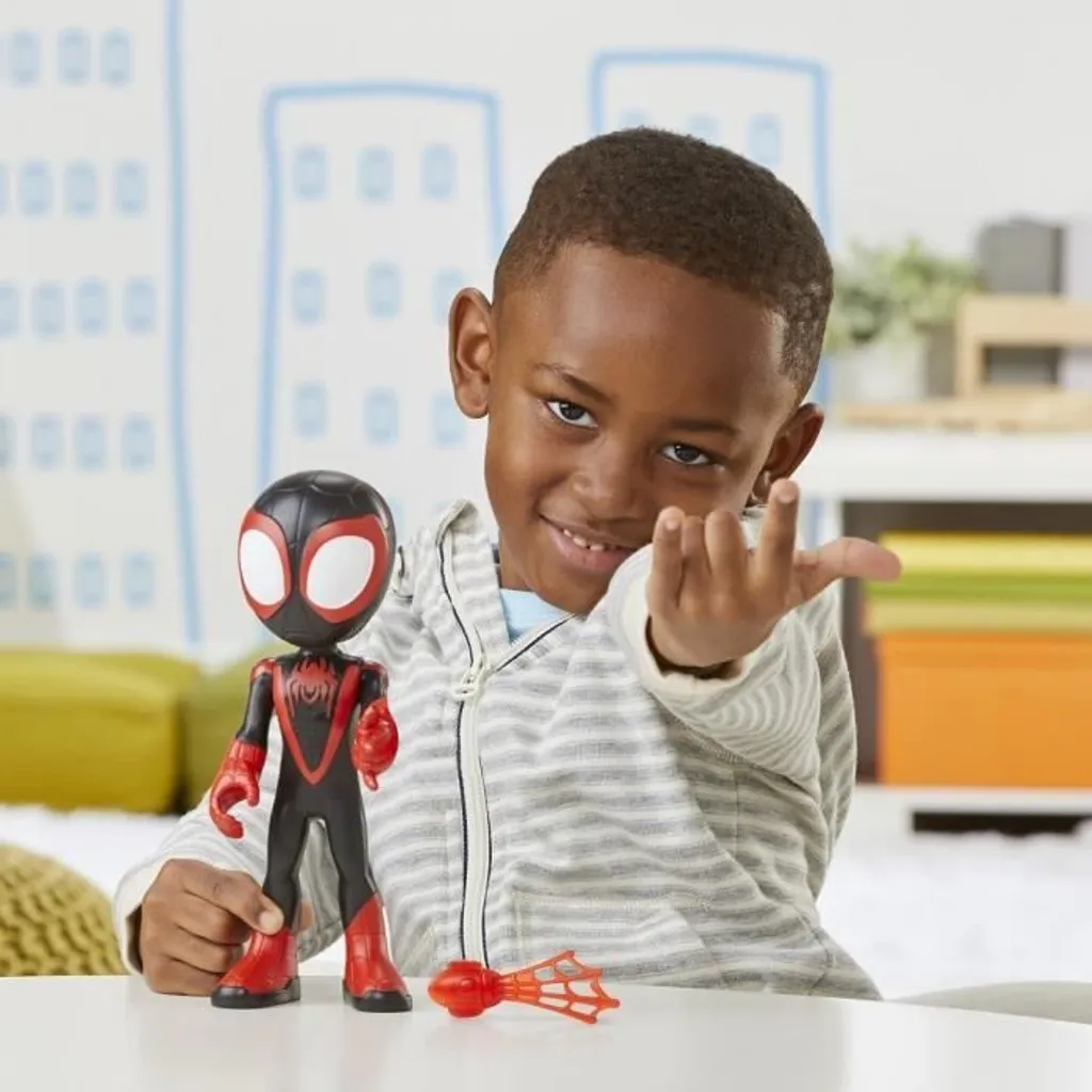 Hasbro Spielwaren Spidey And His Amazing Friends Supergroße Miles Morales: Spider-Man Figur Actionfiguren Actionfiguren – Bild 3