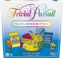 Hasbro Gaming Trivial Pursuit Familien-Edition, Brettspiel Ab 8 Jahren