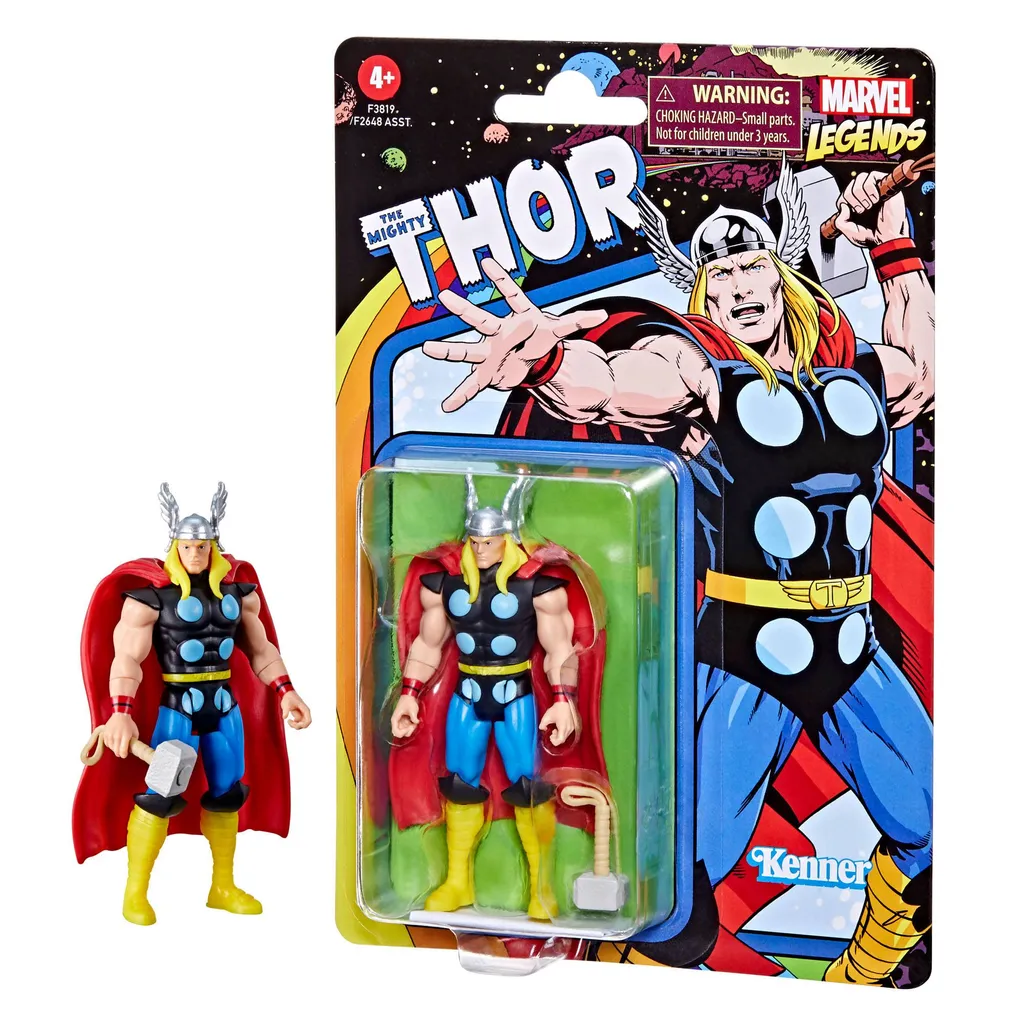Hasbro Marvel Legends Retro Collection Actionfigur 2022 The Mighty Thor 10 Cm HASF3819 – Bild 3