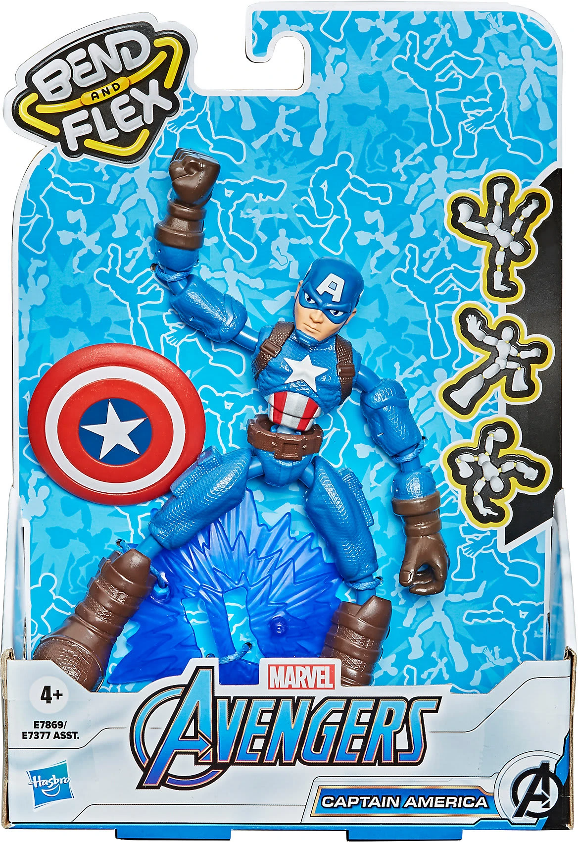 Hasbro Marvel Avengers Bend And Flex Captain America – Bild 2
