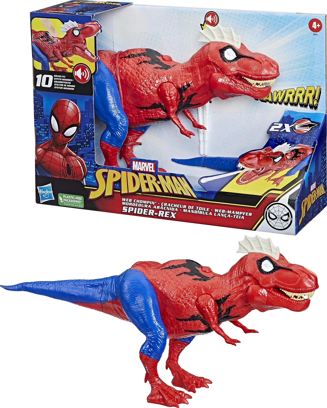 Hasbro Marvel Spider-Man Web-Mampfer Spider-Rex – Bild 2
